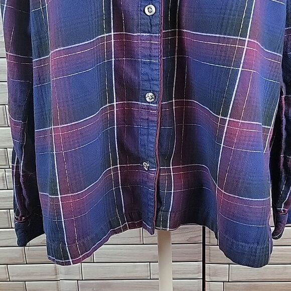 Victoria's Secret flannel button down sleepwear Size SP - Picture 3 of 12